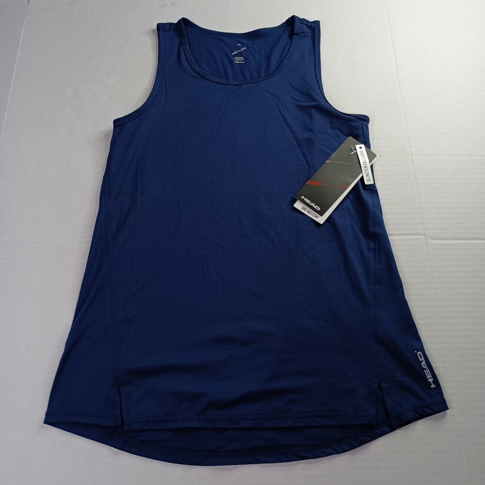 Head Teammate Tank Top Men's S Small Medieval Blue Tennis Training Sports‎ NWT